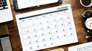 Calendario con feriados