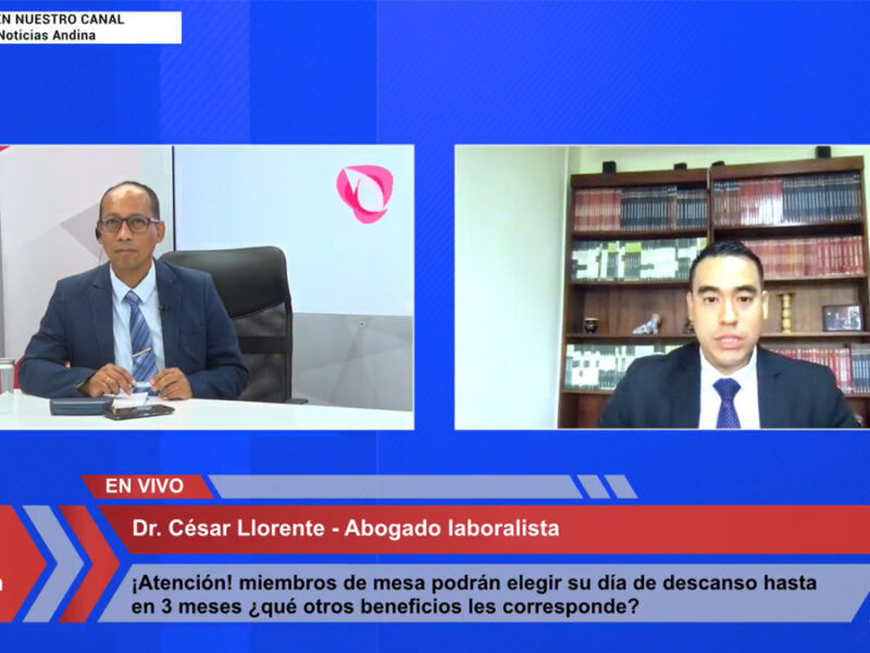 Miembros de mesa tienen derecho compensación económica y descanso remunerado no compensable