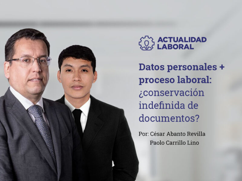 Datos personales + proceso laboral